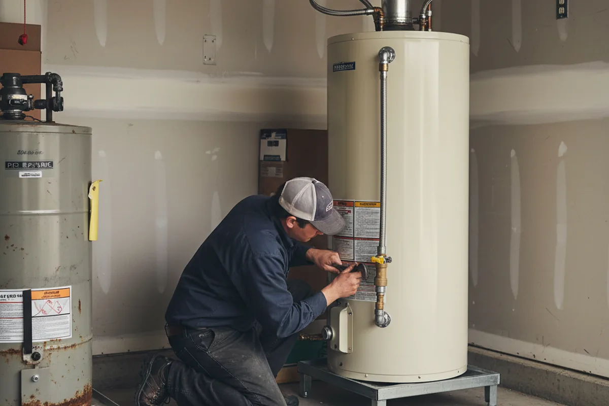 Water heater and shutoff valve replacement in Bel Alton