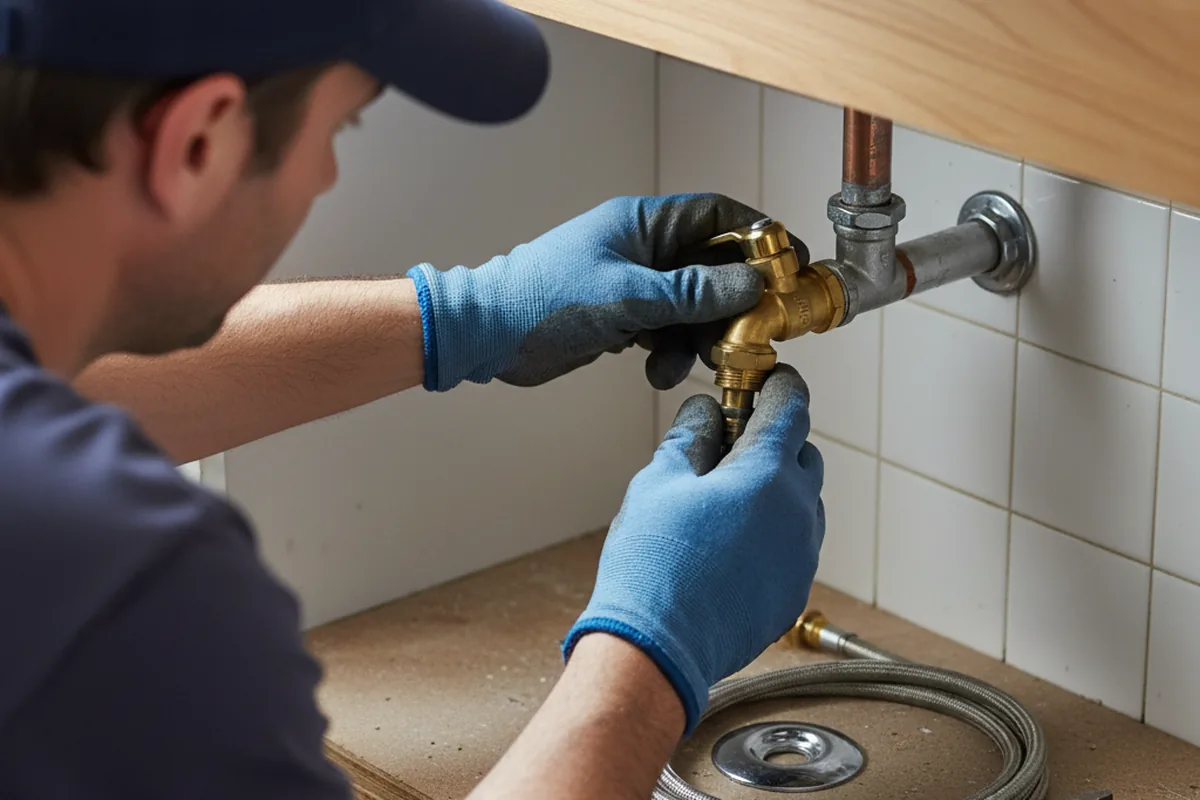 Shutoff valve and fitting work during Faucet and Fixture Repair in Bel Alton